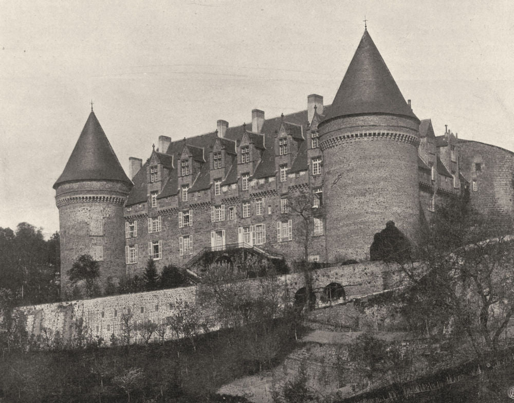 HAUTE-VIENNE. Rochechouart- Château 1904 old antique vintage print picture
